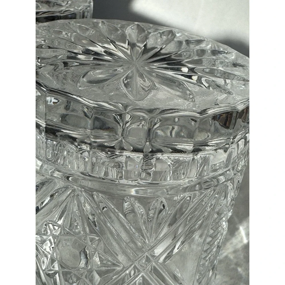 Oxford Crystal 2 PC Bohemia 24% Cut Crystal Double Old Fashioned Glass Polter